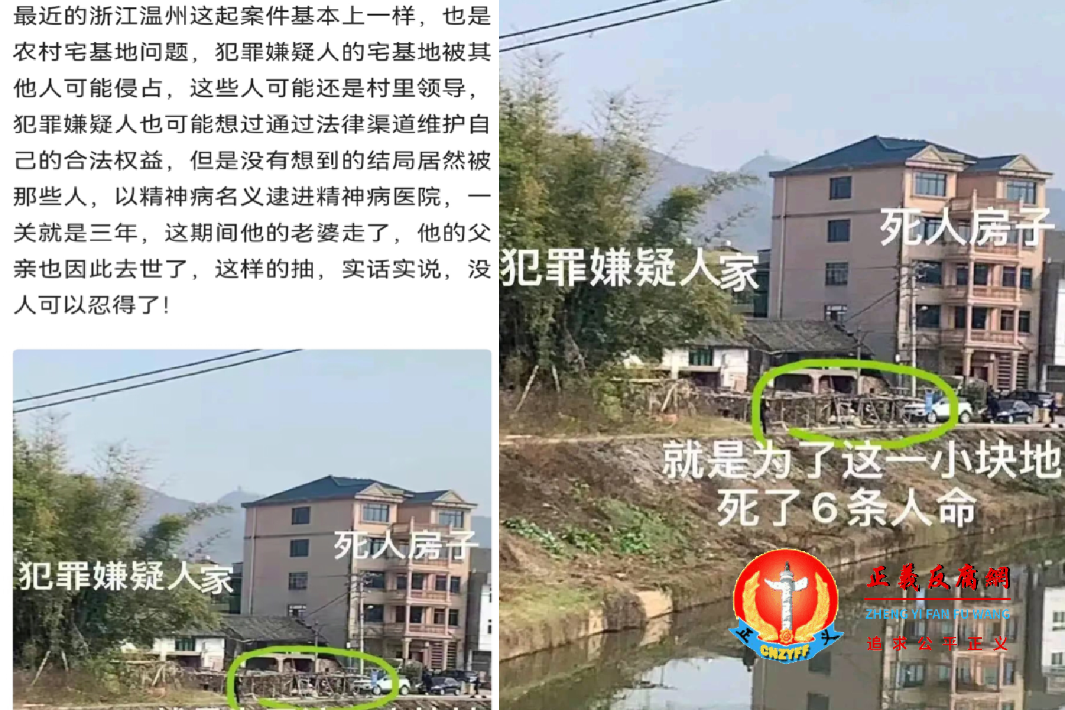 距离除夕：浙江平阳县上访人杀村官致6死，起因宅基地被强占上访无果家破人亡